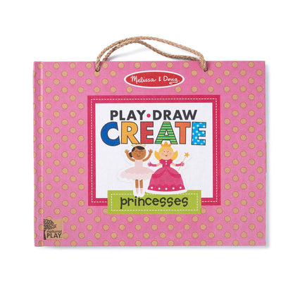 Natural Play: Play, Draw, Create Reusable Drawing & Magnet Kit - Princesses - Loomini