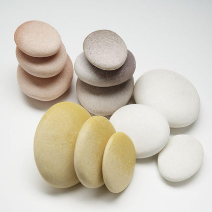 Natural Sorting Stone, Pack of 12 - Loomini