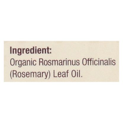 Nature's Answer - Organic Essential Oil - Rosemary - 0.5 Oz. - Loomini