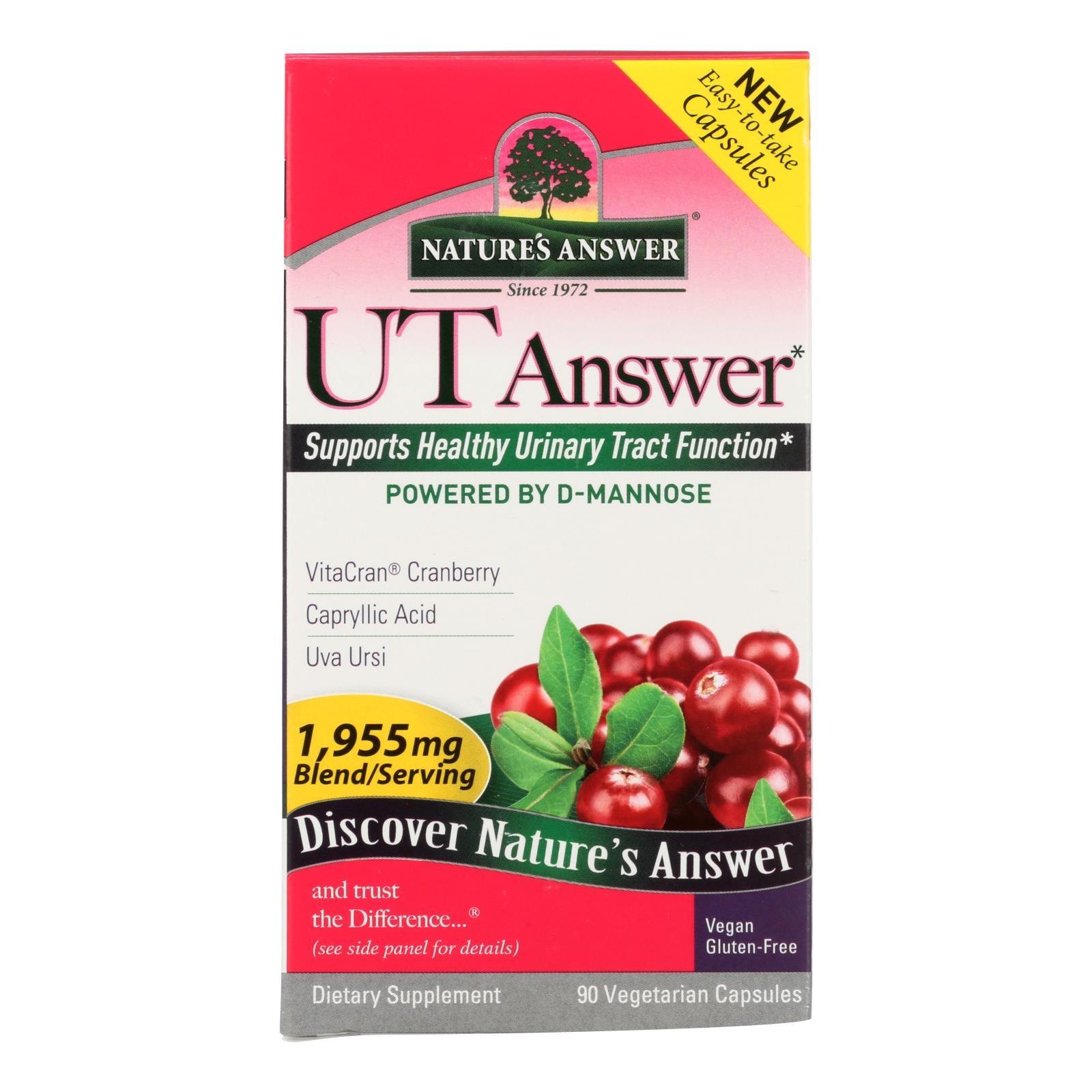 Nature's Answer Ut Answer Dietary Supplement - 1 Each - 90 Vcap - Loomini