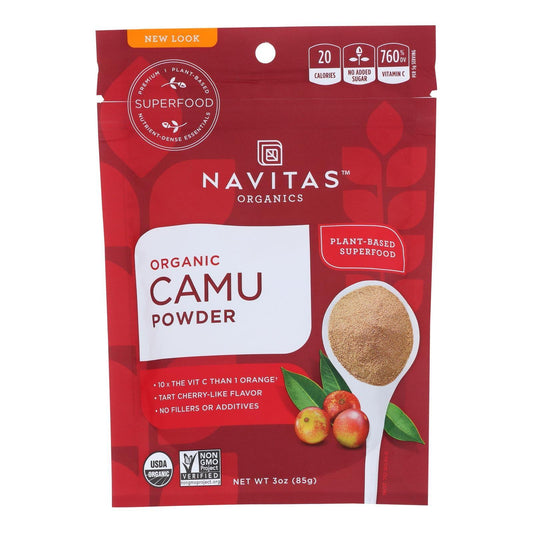 Navitas Naturals Camu Powder - Organic - Raw - 3 Oz - Case Of 6 - Loomini