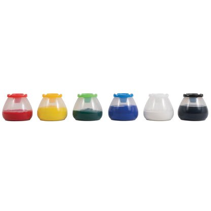 No Spill No Tip Paint Pots, 6 Per Set, 2 Sets - Loomini