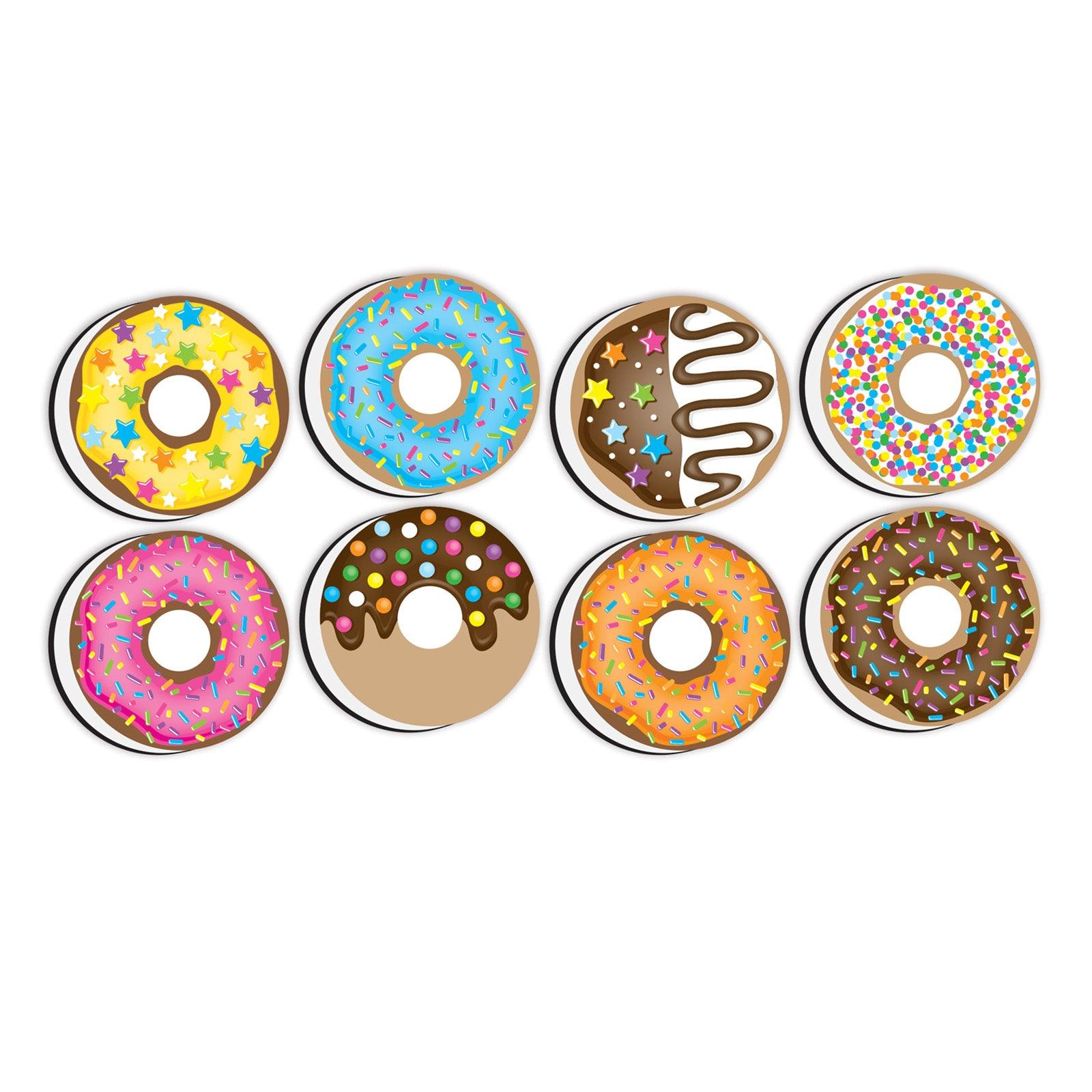 Non-Magnetic Mini Whiteboard Erasers, DonutFetti®, 8 Per Pack, 2 Packs - Loomini