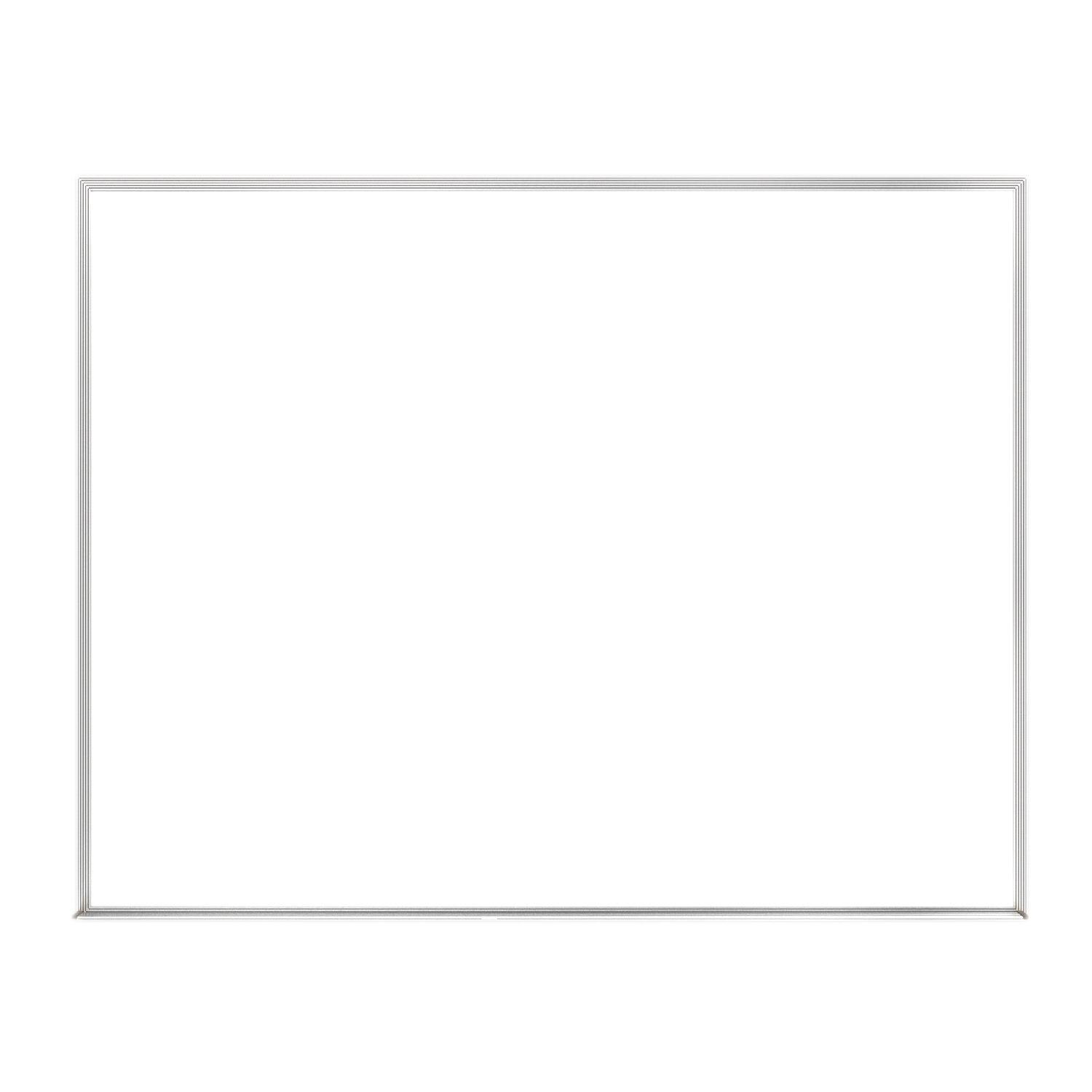 Non-Magnetic Whiteboard with Aluminum Frame, 2'H x 3'W - Loomini
