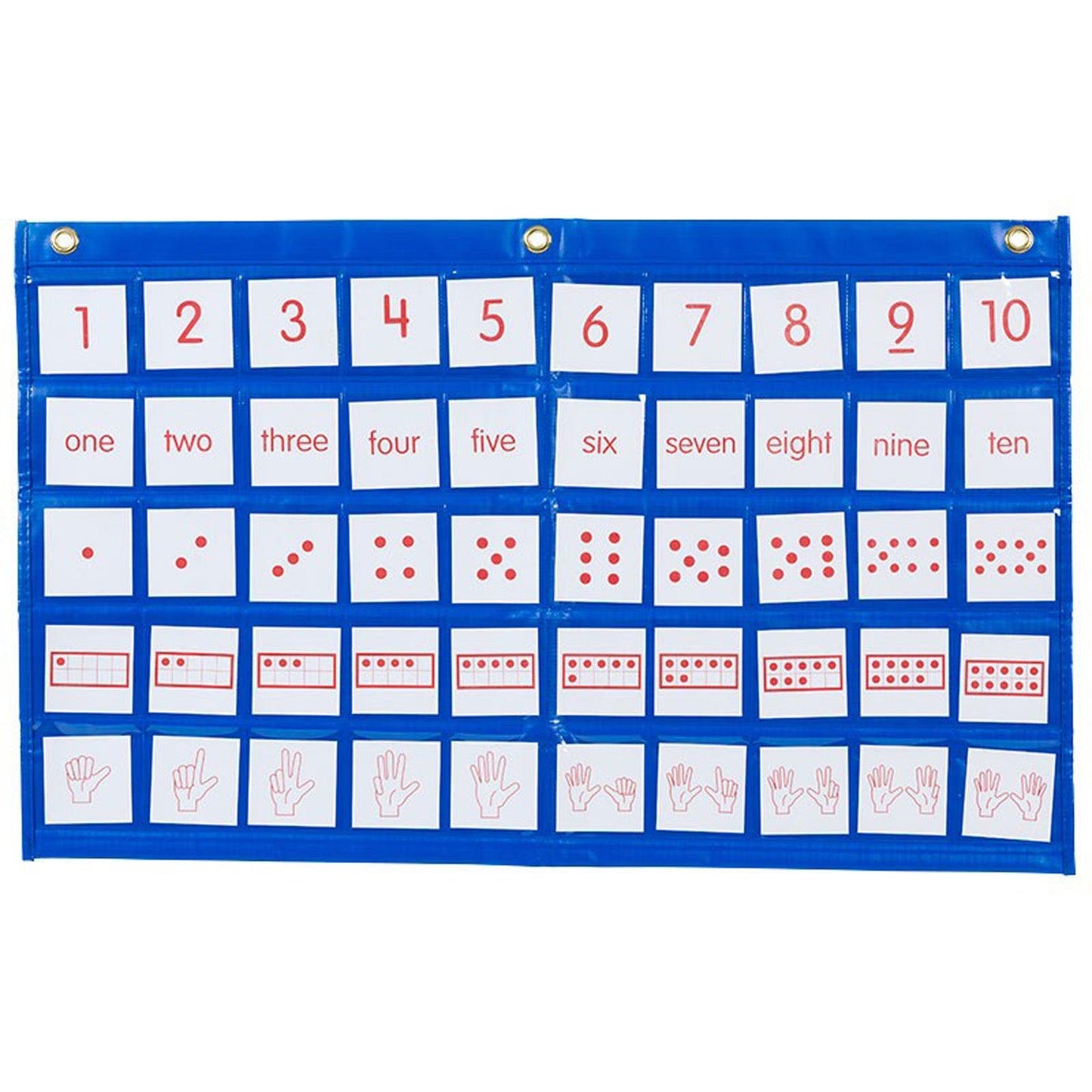 Number Path Pocket Chart with Cards - Loomini