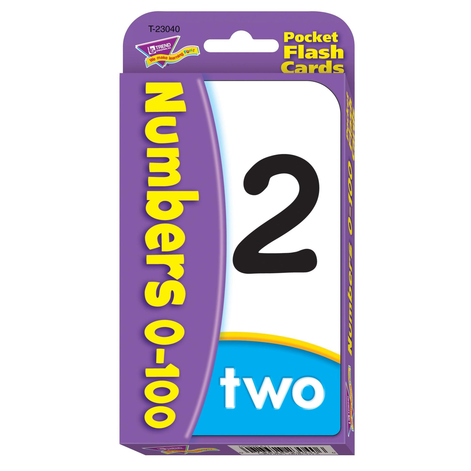 Numbers 0-100 Pocket Flash Cards, 6 Packs - Loomini