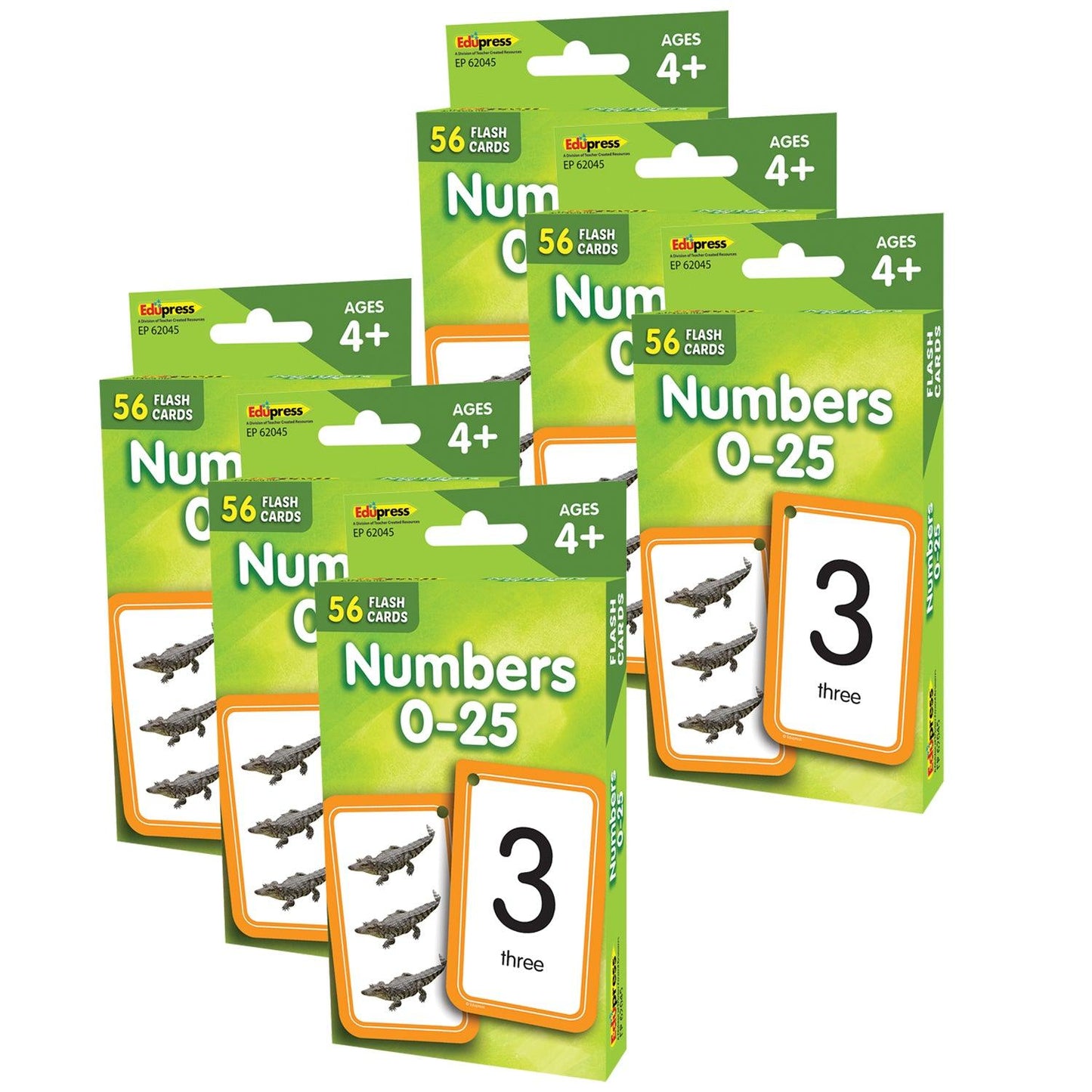 Numbers 0-25 Flash Cards, 6 Packs - Loomini