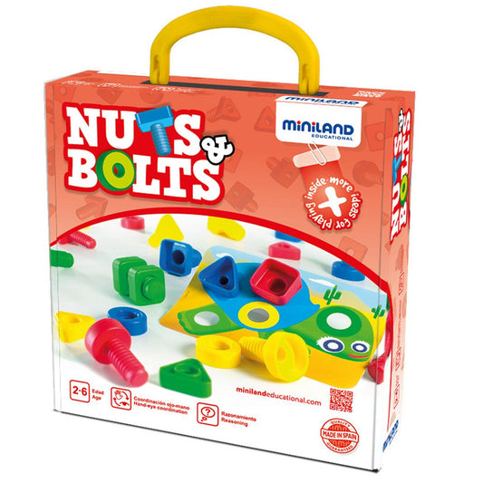 Nuts & Bolts School Activity Set, 24-Piece Set - Loomini