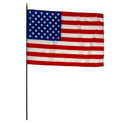 Nylon U.S. Classroom Flag, 24" x 36", Pack of 2 - Loomini