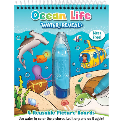 Ocean Life Water Reveal Book, 6 Sets - Loomini