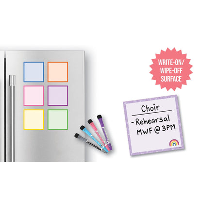 Oh Happy Day Dry-Erase Magnetic Square Notes - Loomini