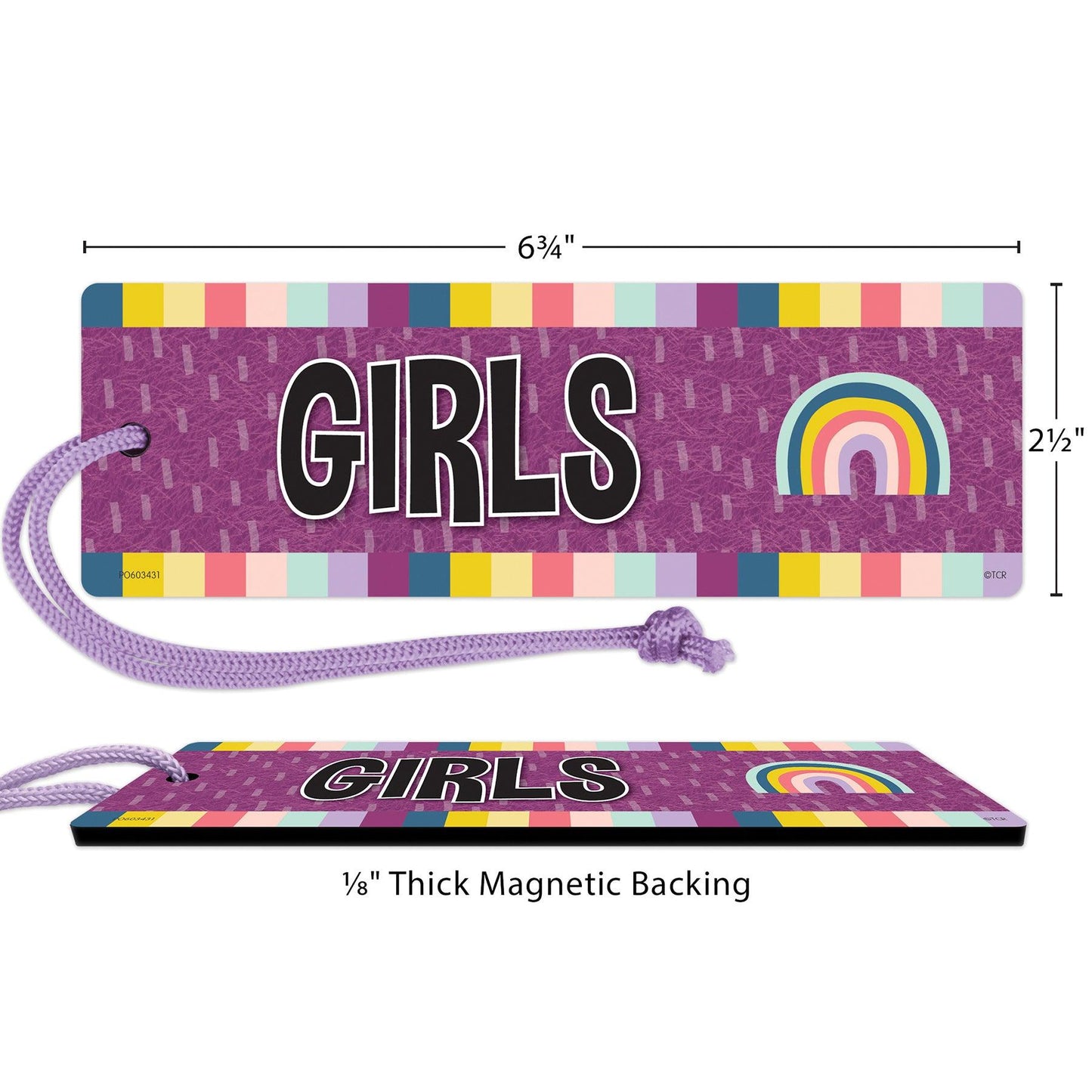 Oh Happy Day Magnetic Girls Pass, Pack of 6 - Loomini