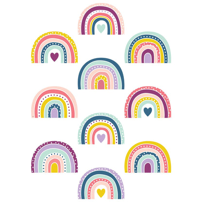 Oh Happy Day Rainbow Accents, 30 Per Pack, 3 Packs - Loomini