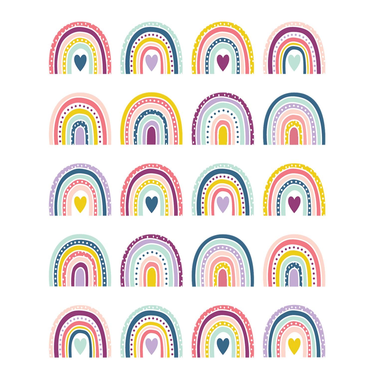 Oh Happy Day Rainbows Stickers, 12 Packs - Loomini