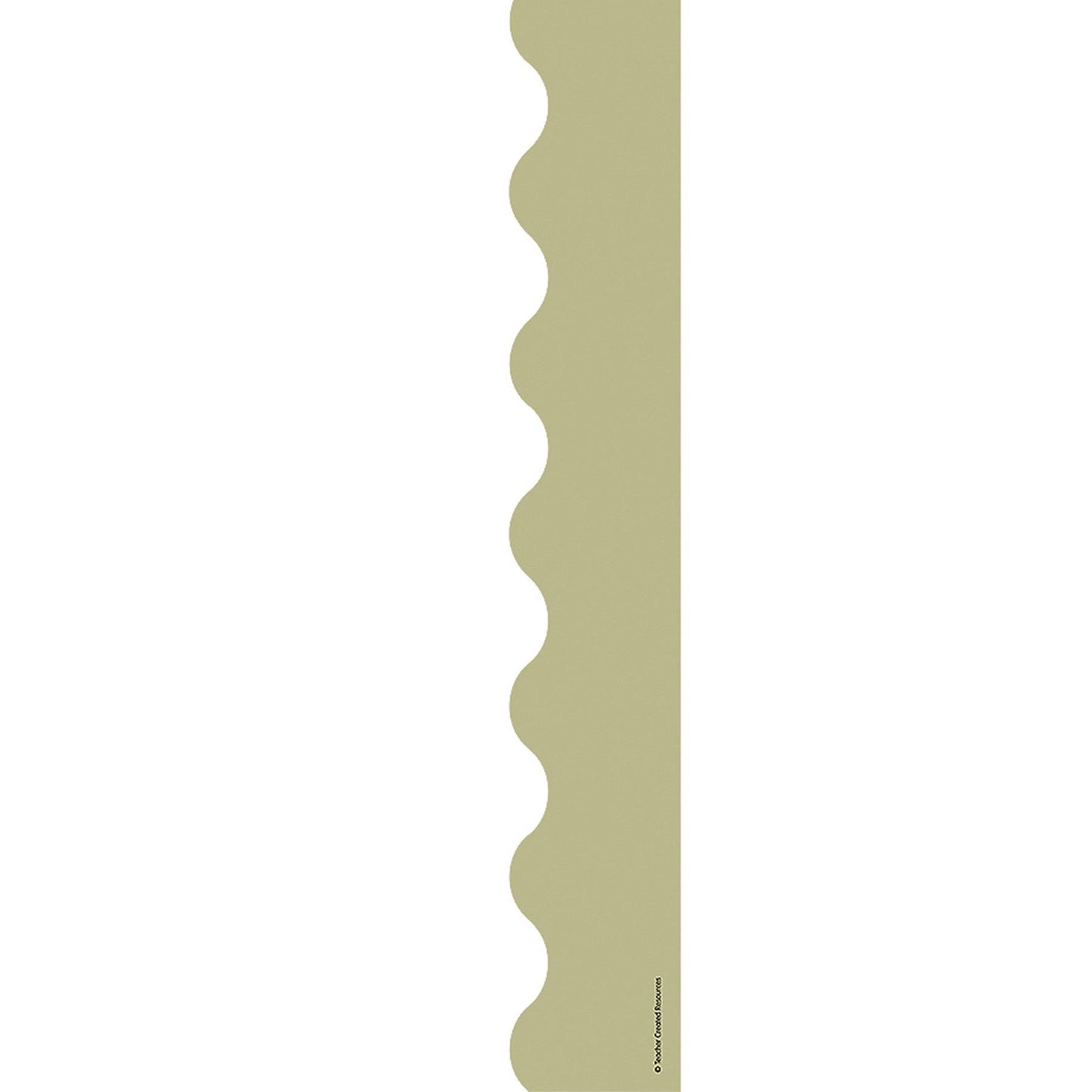 Olive Green Scalloped Border Trim, 35 Feet Per Pack, 6 Packs - Loomini