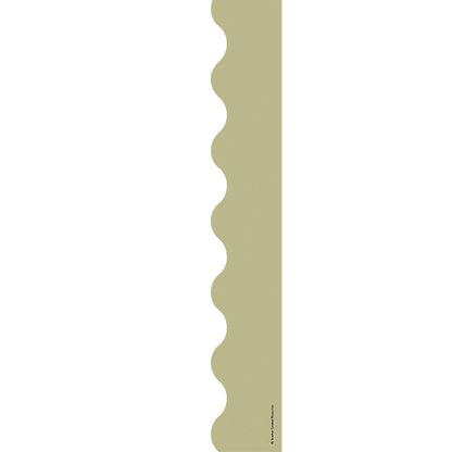 Olive Green Scalloped Border Trim, 35 Feet Per Pack, 6 Packs - Loomini