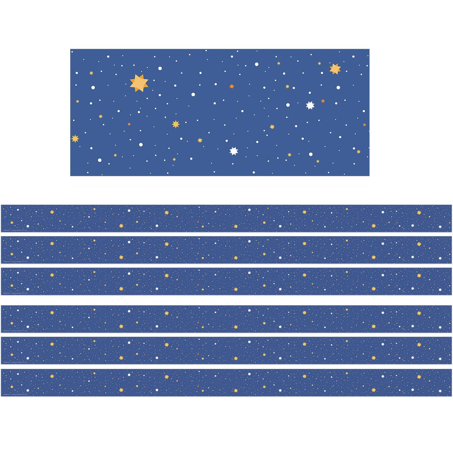Once Upon A Dream Starry Night Deco Trim®, 37 Feet Per Pack, 6 Packs - Loomini