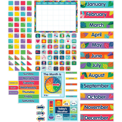 One World Calendar Bulletin Board Set, 134 Pieces - Loomini