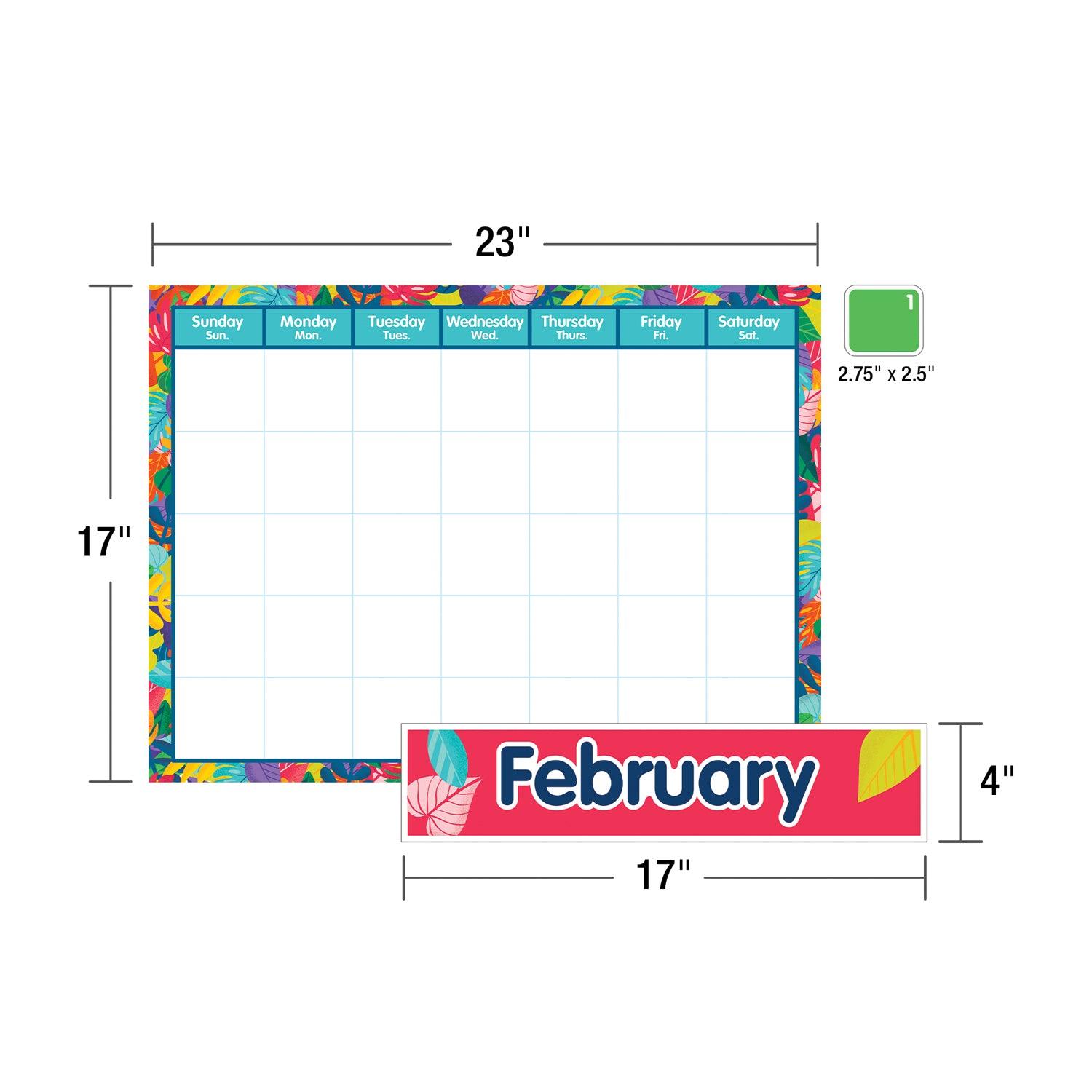 One World Calendar Bulletin Board Set, 134 Pieces - Loomini