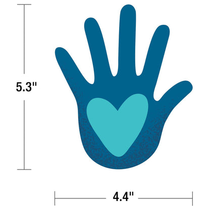 One World Hands with Hearts Cut-Outs, 36 Per Pack, 3 Packs - Loomini