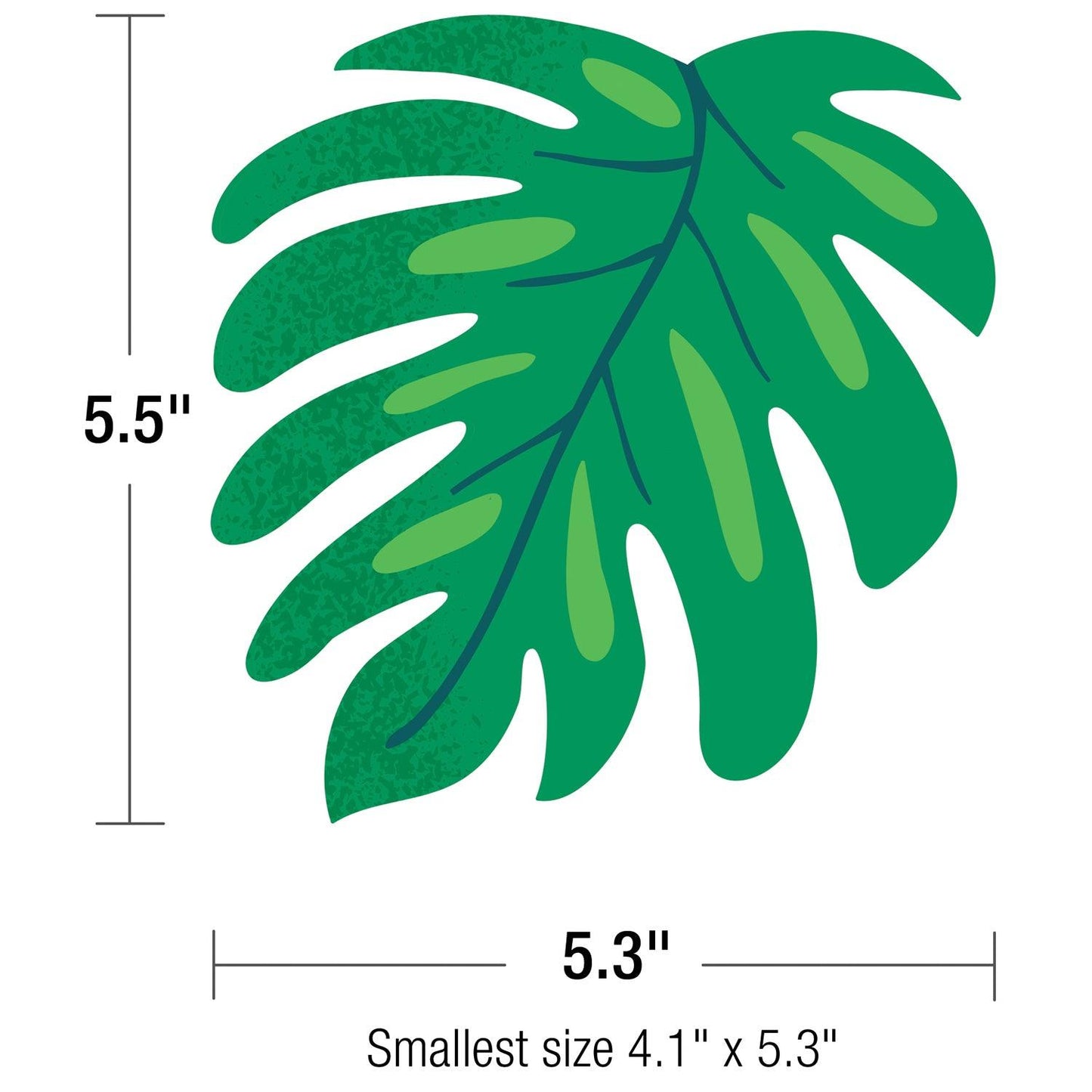 One World Tropical Leaves Cut-Outs, 36 Per Pack, 3 Packs - Loomini