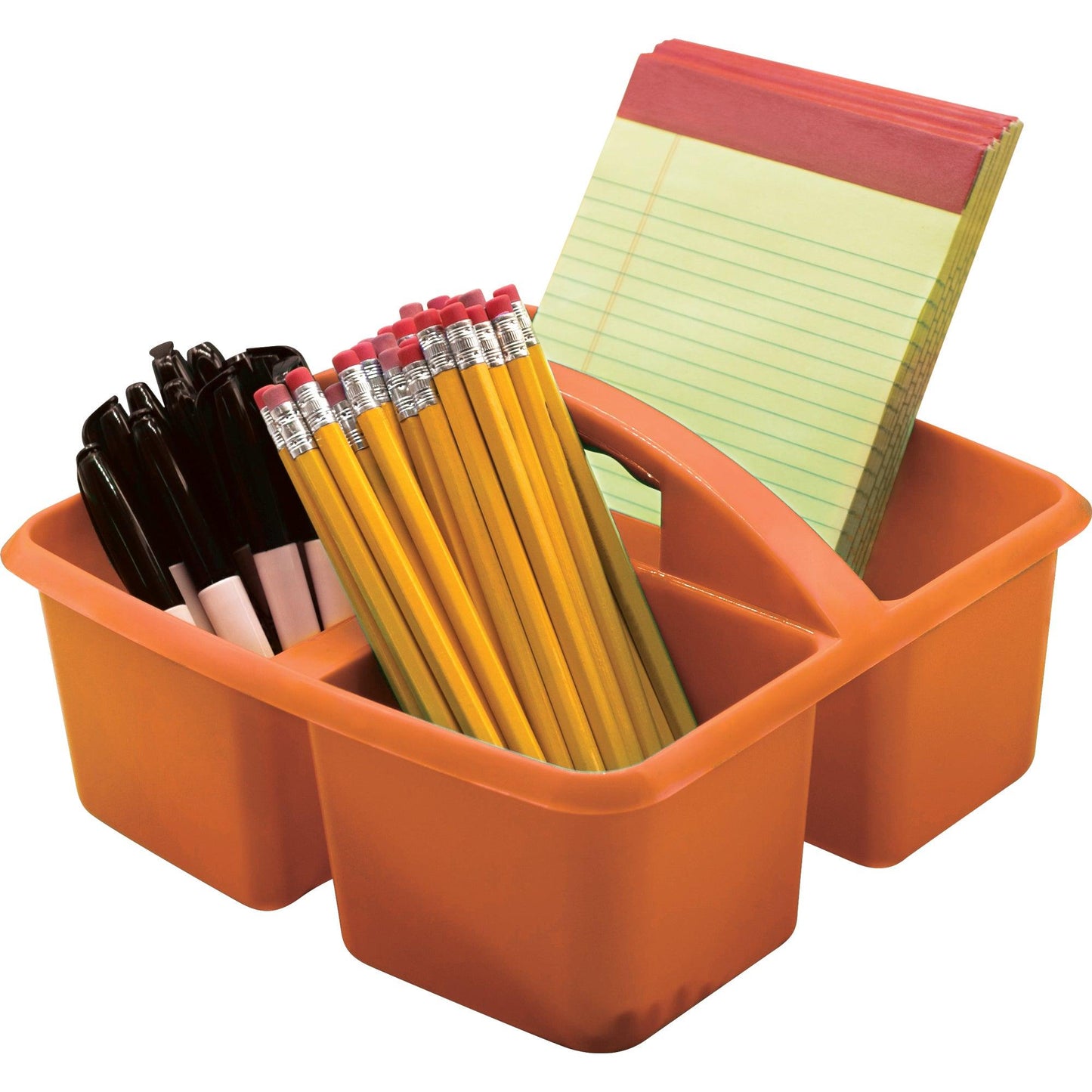 Orange Plastic Storage Caddy, Pack of 6 - Loomini