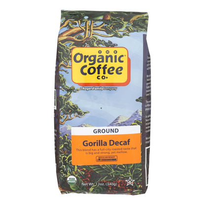 Organic Coffee Company Occ Gorilla Decaf Ground, Regular Roast - Case Of 6 - 12 Oz - Loomini