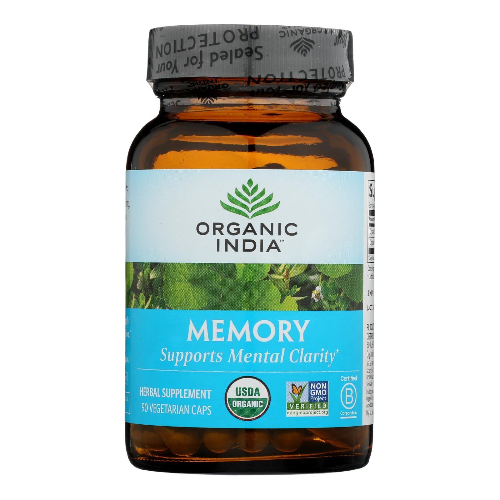 Organic India Memory Supplement, Mental Clarity - 1 Each - 90 Vcap - Loomini