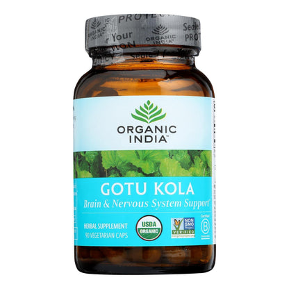 Organic India Tulsi Wellness Supplements, Gotu Kola - 1 Each - 90 Vcap - Loomini
