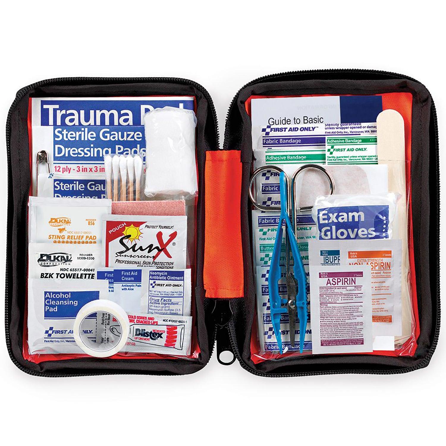 Outdoor First Aid Kit, 107 Piece, Fabric Case - Loomini
