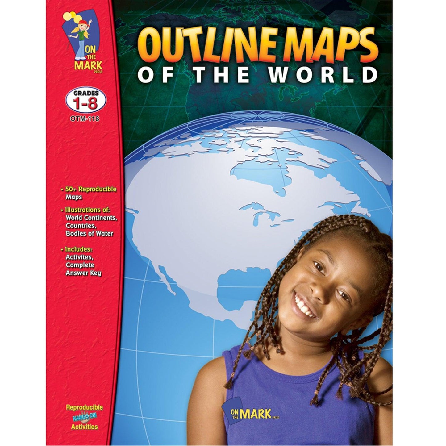 Outline Maps of the World, Grades 1-8 - Loomini