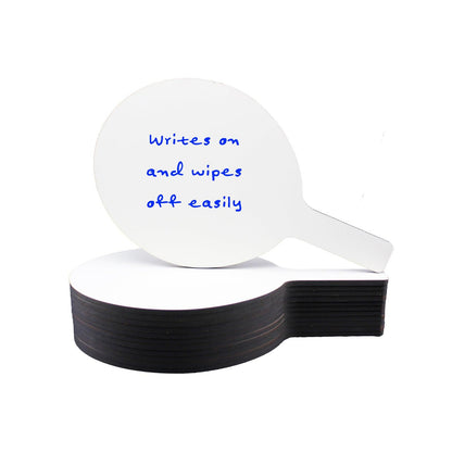 Oval Dry Erase Answer Paddles, 7" x 12", Pack of 12 - Loomini