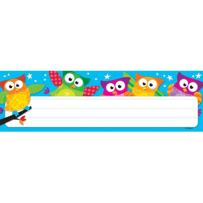 Owl-Stars!® Desk Toppers® Name Plates, 36 Per Pack, 6 Packs - Loomini