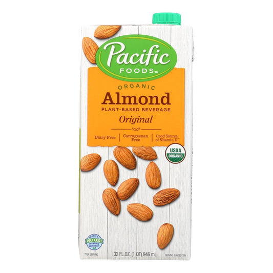 Pacific Natural Foods Almond - Non Dairy - Case Of 12 - 32 Fl Oz. - Loomini