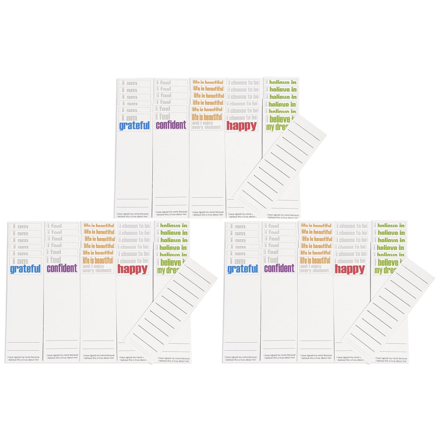 Page Keepers Bookmarks, Confidence Booster Set, 30 Per Set, 3 Sets - Loomini