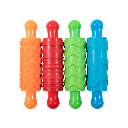 Paint and Clay Texture Rollers - Set of 4 - Loomini