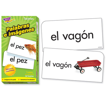 Palabras e imágenes (SP) Skill Drill Flash Cards, Pack of 3 - Loomini