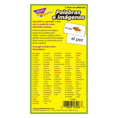 Palabras e imágenes (SP) Skill Drill Flash Cards, Pack of 3 - Loomini