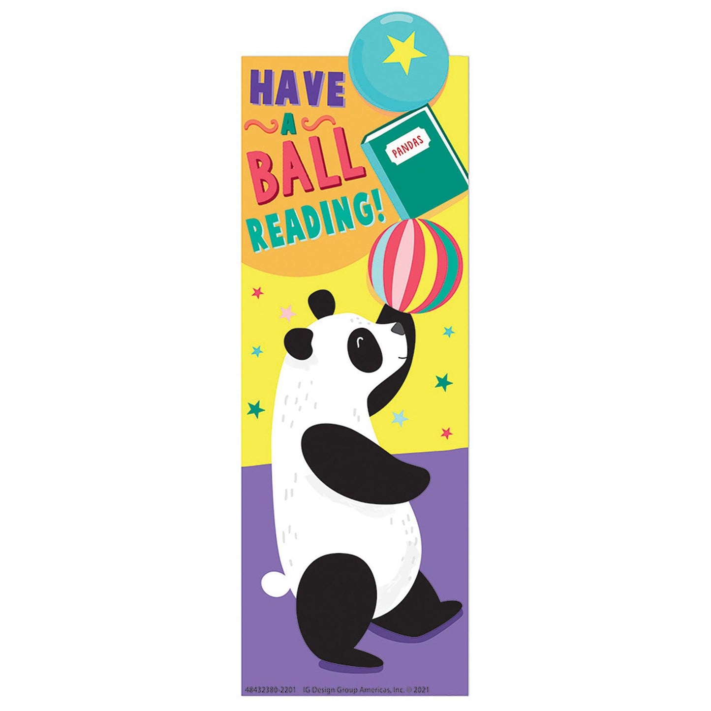 Panda Have a Ball Reading Bookmarks, 36 Per Pack, 6 Packs - Loomini