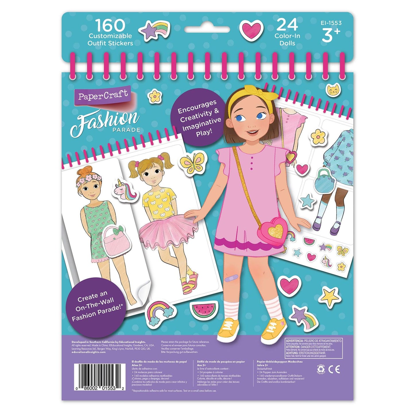 PaperCraft Fashion Parade Paper Dolls, 3 Sets - Loomini