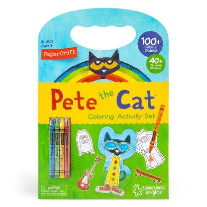 Papercraft Pete the Cat Coloring Activity Set - Loomini