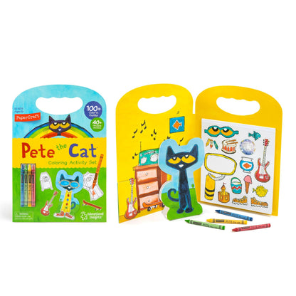 Papercraft Pete the Cat Coloring Activity Set - Loomini