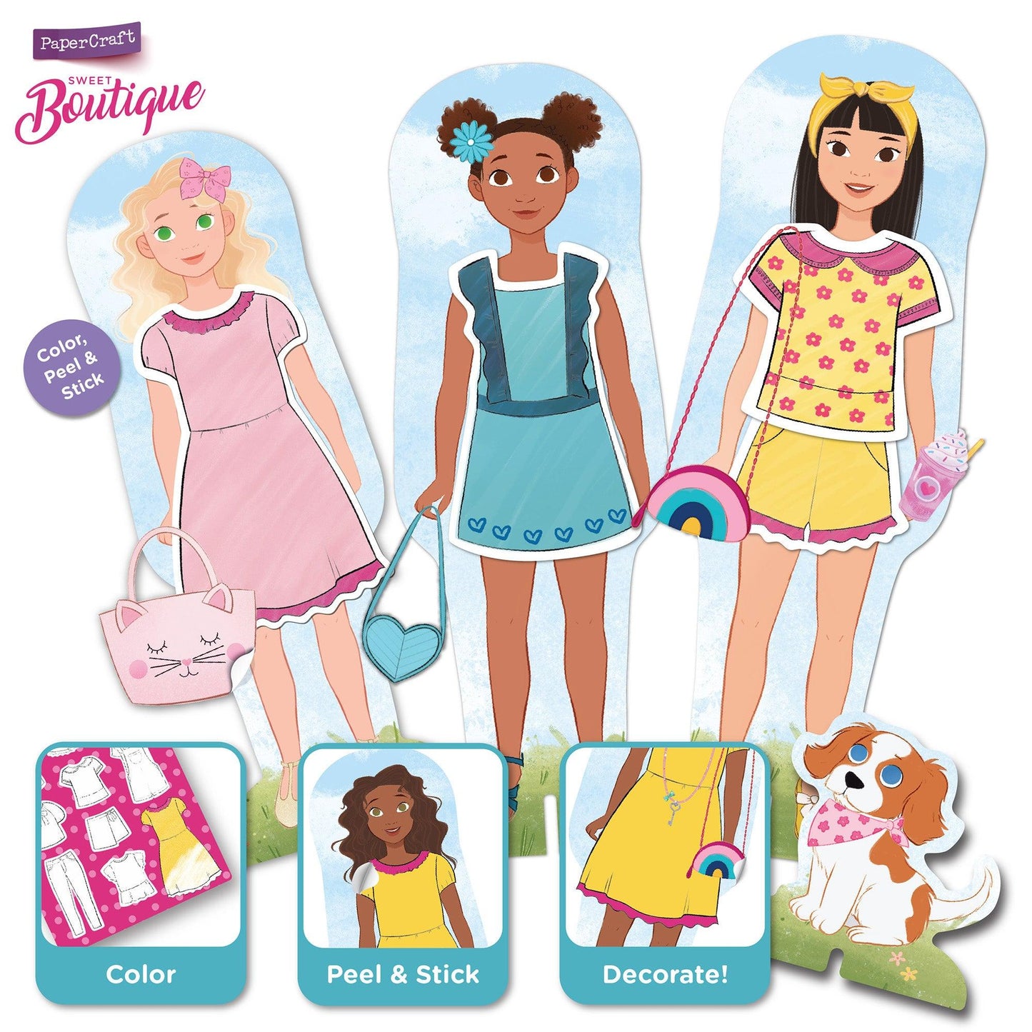 PaperCraft Sweet Boutique Paper Dolls - Loomini