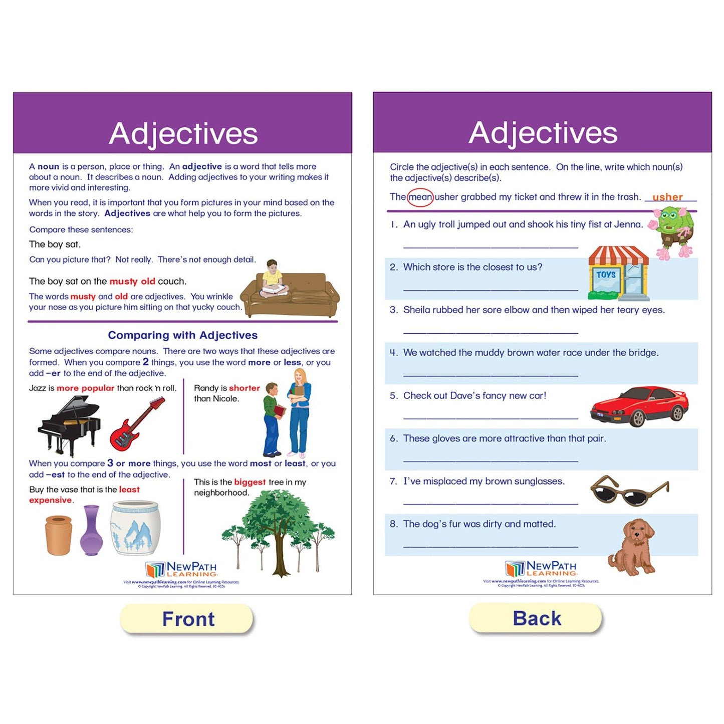 Parts of Speech Bulletin Board Activity Chart Set - Loomini