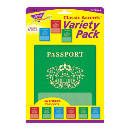 Passports Classic Accents® Variety Pack, 36 Per Pack, 3 Packs - Loomini