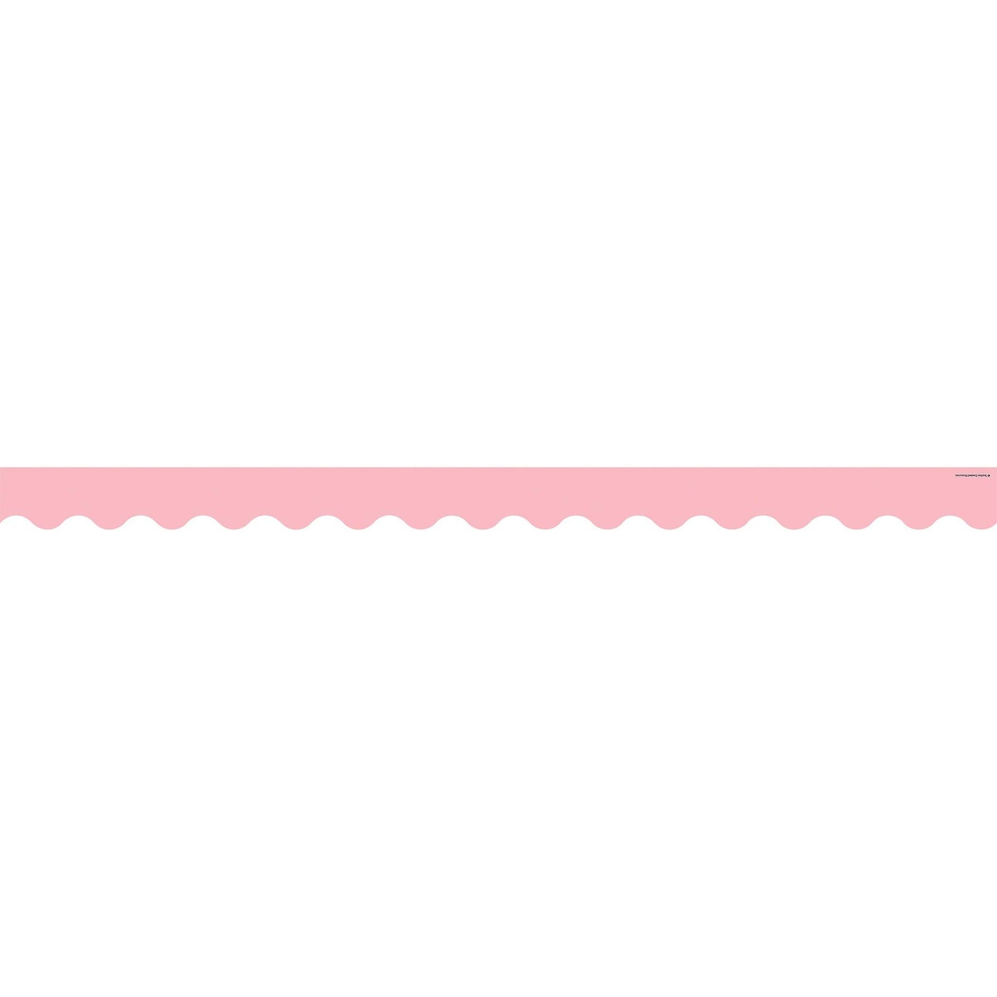 Pastel Pink Scalloped Border Trim, 35 Feet Per Pack, 6 Packs - Loomini