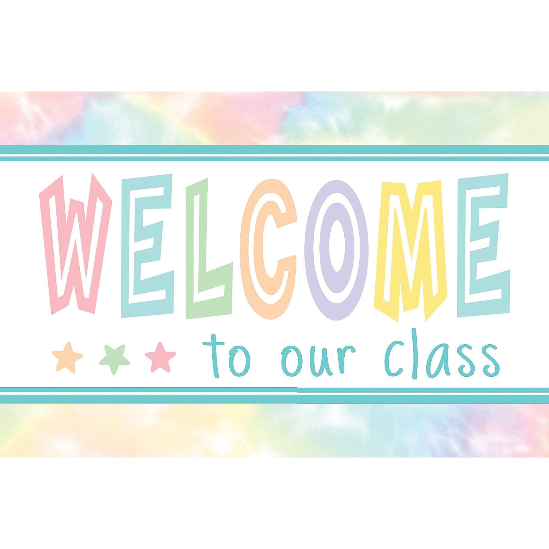 Pastel Pop Welcome Postcards, 30 Per Pack, 6 Packs - Loomini