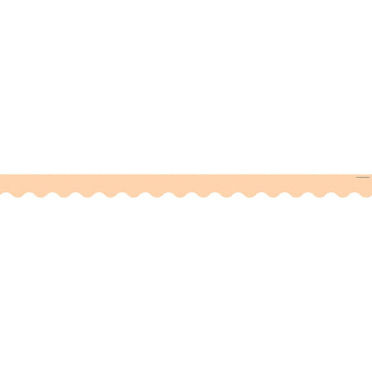 Peach Scalloped Border Trim, 35 Feet Per Pack, 6 Packs - Loomini