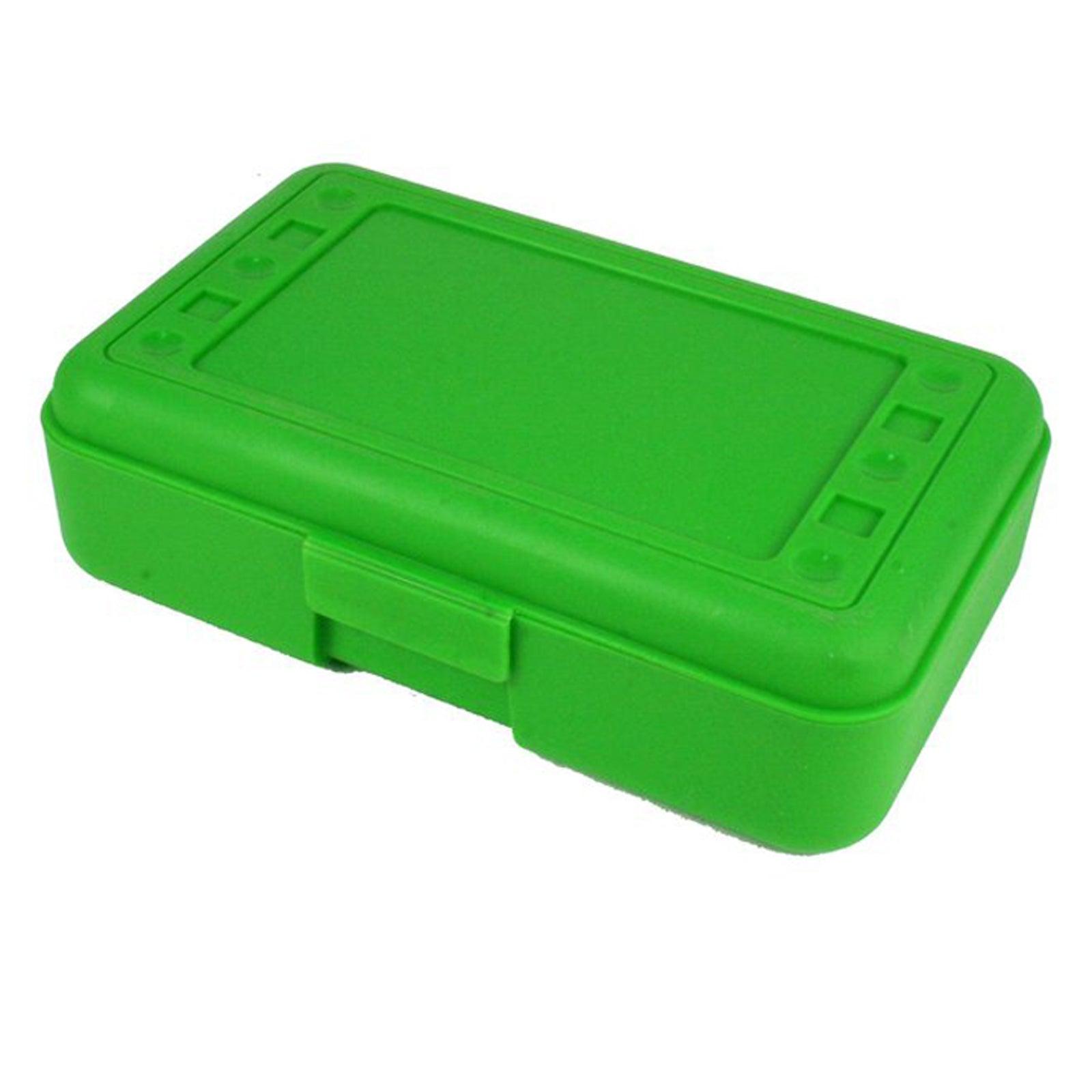 Pencil Box, Lime Opaque, Pack of 12 - Loomini