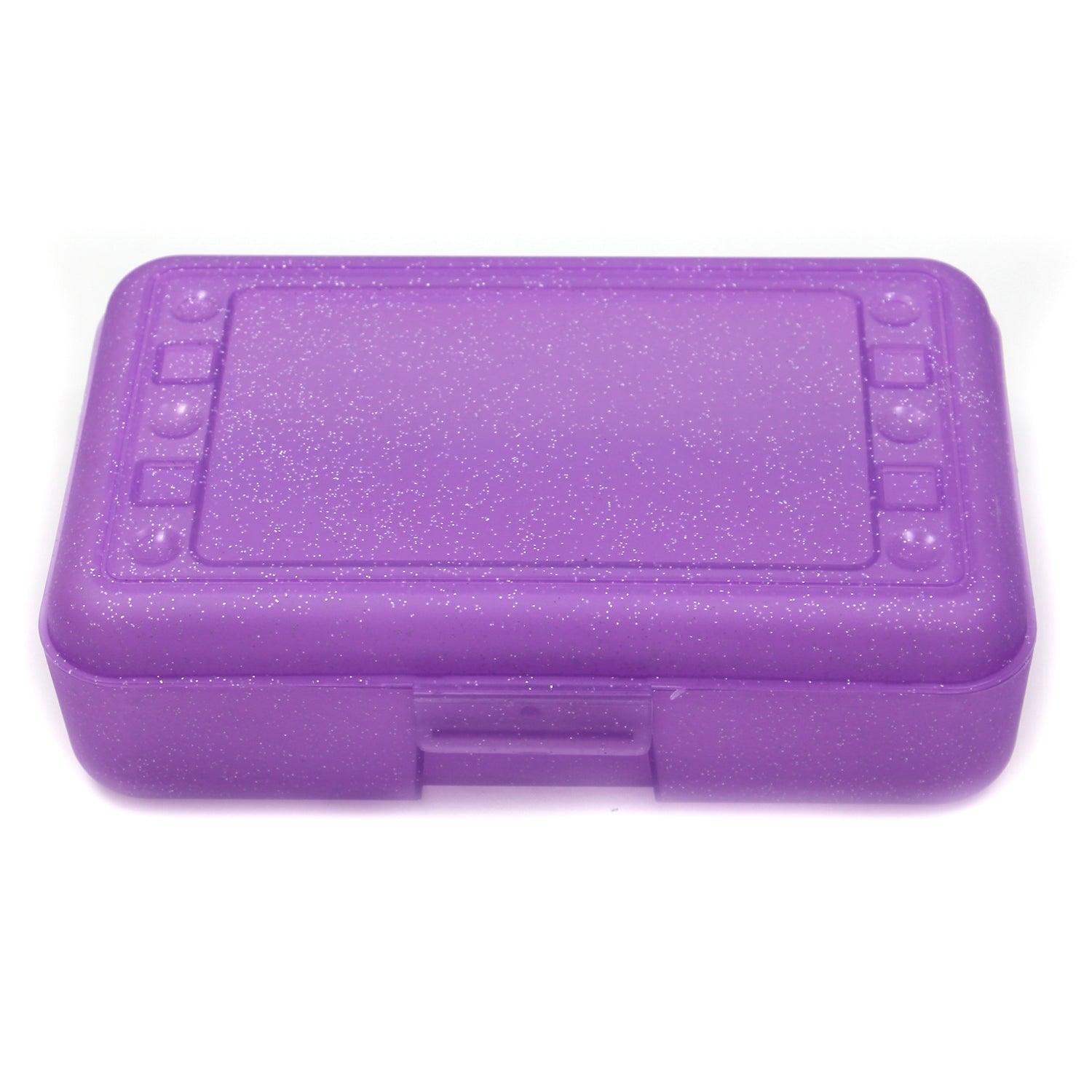 Pencil Box, Purple Sparkle, Pack of 12 - Loomini